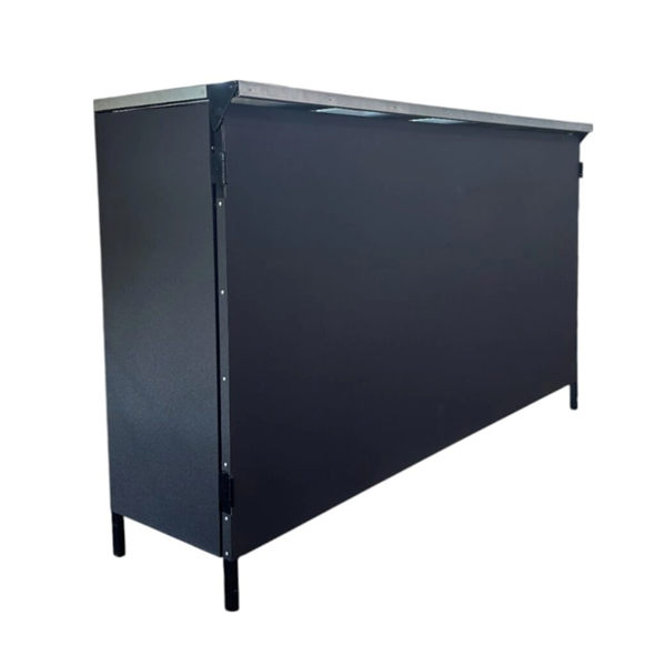 COOL Bar – Professionel foldebar til fester - Sort galvaniseret stål (180 cm) - 4 lejedage